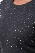 Embellished Long Sleeve Jersey Black (3)