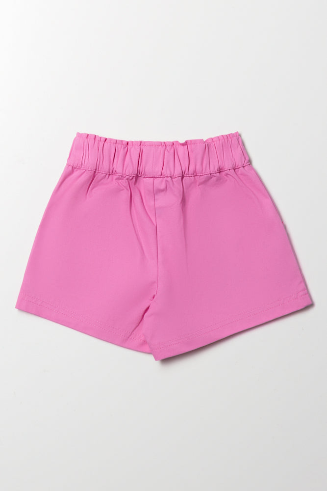 Twill Shorts Pink (2)