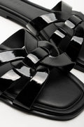 Knot Mule Sandals Black (2)