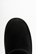 Knit Collar Boots Black (4)
