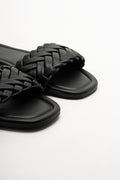 Weave Mule Sandal Black (2)