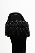 Weave Mule Sandal Black (4)