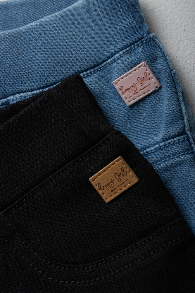 2 Pack Jeggings Blue And Black