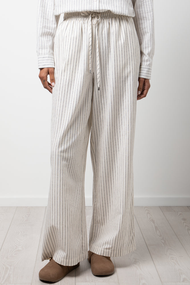Linen Pin Stripe Pants Stone (1)
