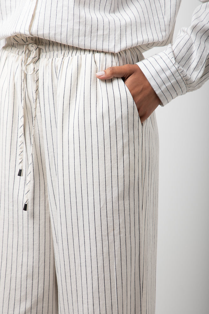 Linen Pin Stripe Pants Stone (4)