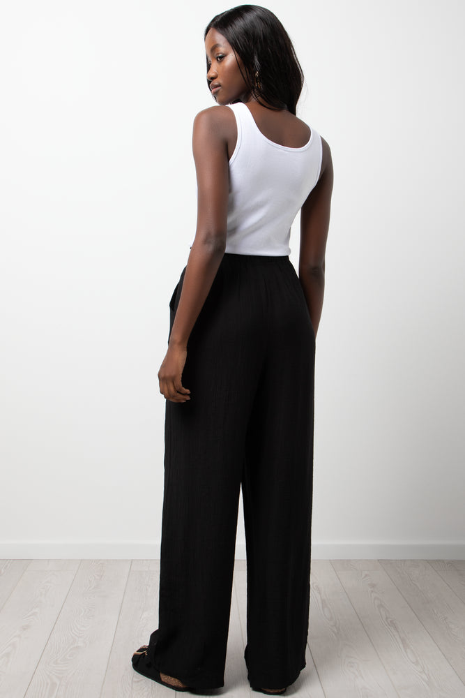 Crinkle Pants Black (3)