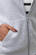 Zip Through Hooded Tracktop Grey (3)