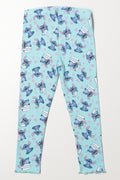Lilo And Stitch Rib Leggings Blue (2)