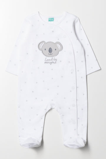 Koala Babygrow White