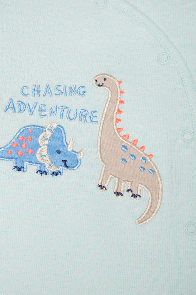 Dinosaur Babygrow Green (1)