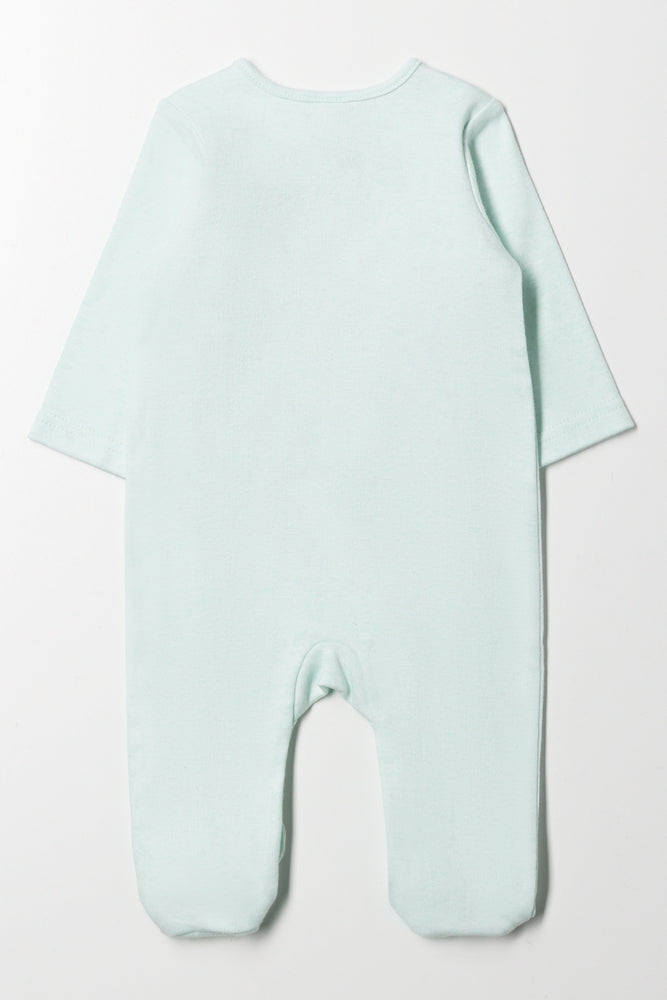 Dinosaur Babygrow Green (2)