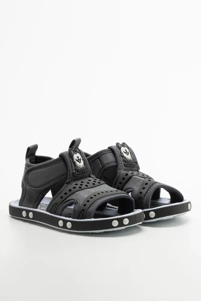 Dog Foxing Sandals Grey