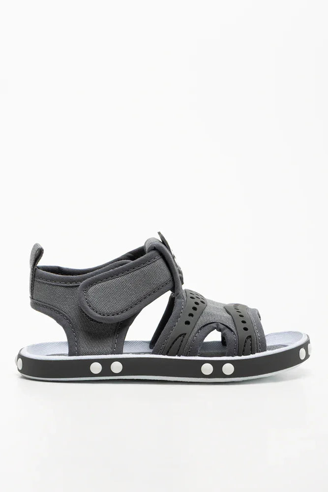 Dog Foxing Sandals Grey (1)