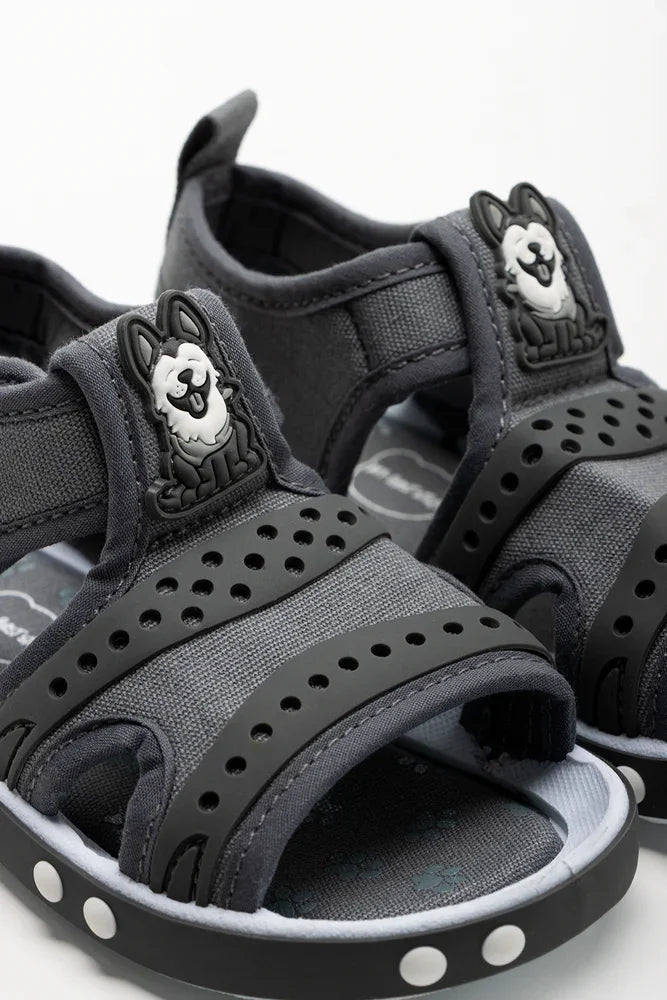 Dog Foxing Sandals Grey (2)
