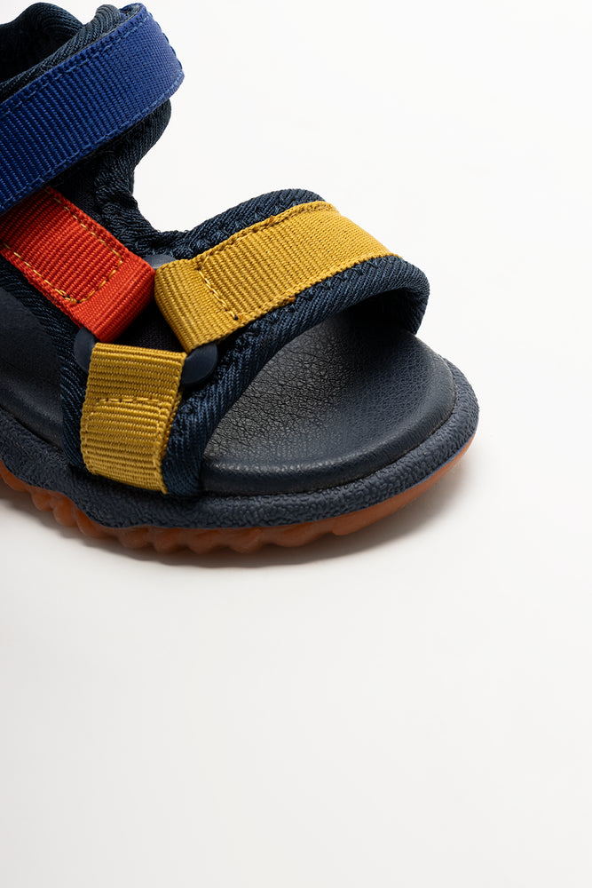 Double Strap Velcro Sandal Multi (2)