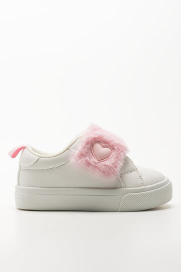 Fur Sneakers White