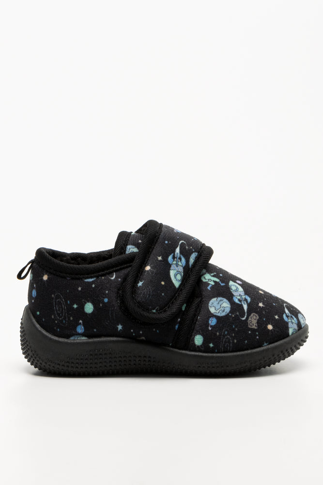 Spaceship Slippers Black
