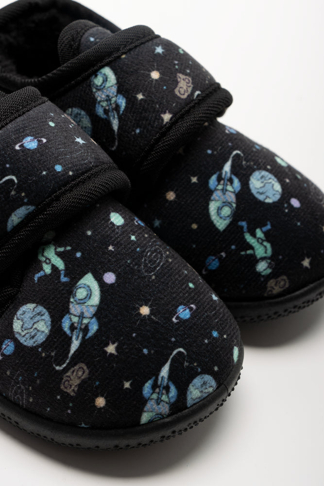 Spaceship Slippers Black (2)