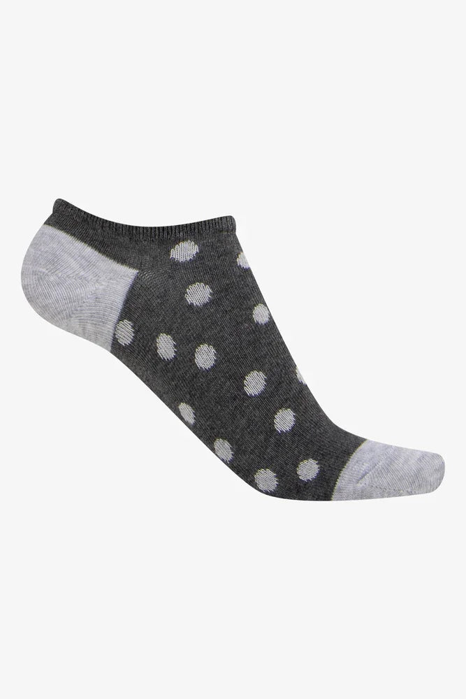 5 Pack Lowcut Socks Black And Grey (2)