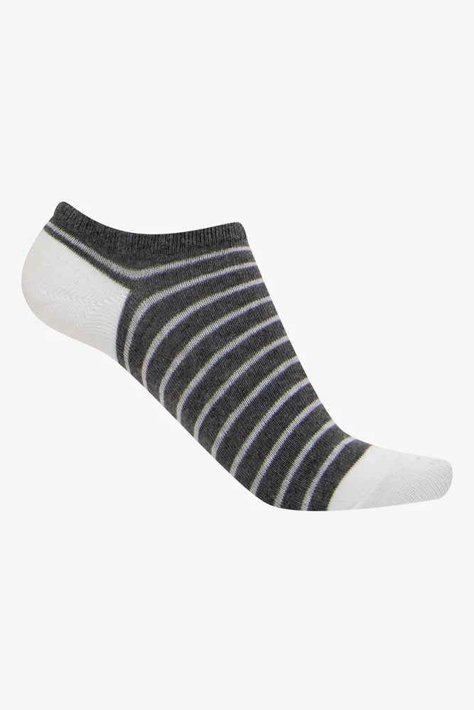 5 Pack Lowcut Socks Black And Grey (4)