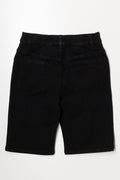 Ripped Denim Shorts Black (2)