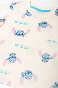 Lilo And Stitch 2 Pack T-Shirts Cream And Blue (2)