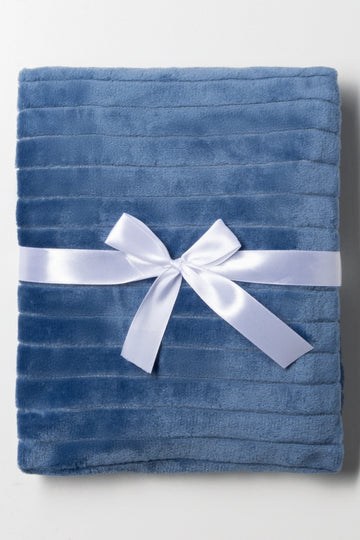 Rib Blanket Blue