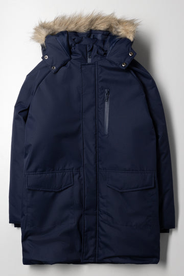 Puffer Parka Jacket Navy