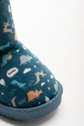 Dinosaur Comfort Boots Blue (2)
