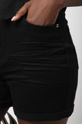 Denim Shorts Black (4)