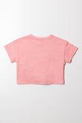 Cherry Front Tie Top Pink (2)
