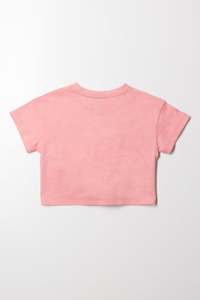 Cherry Front Tie Top Pink (2)