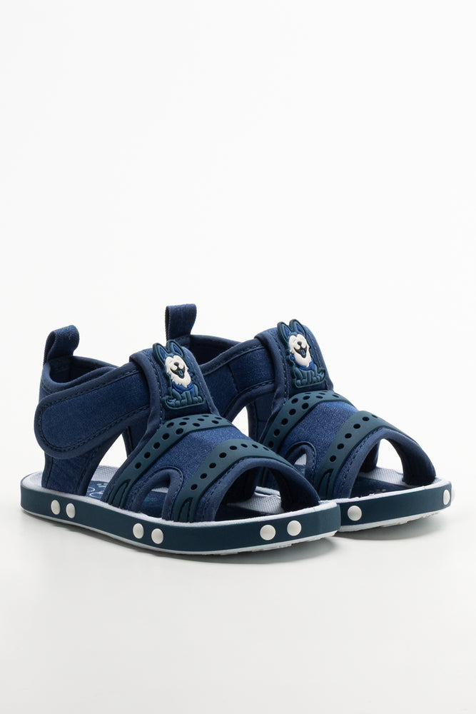 Dog Foxing Sandals Blue