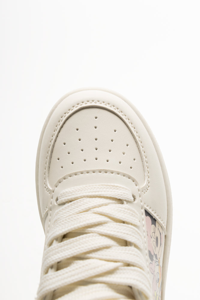 Mickey Mouse Club  High Top Sneakers Cream (4)