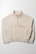 Quarter Zip Tracktop Natural