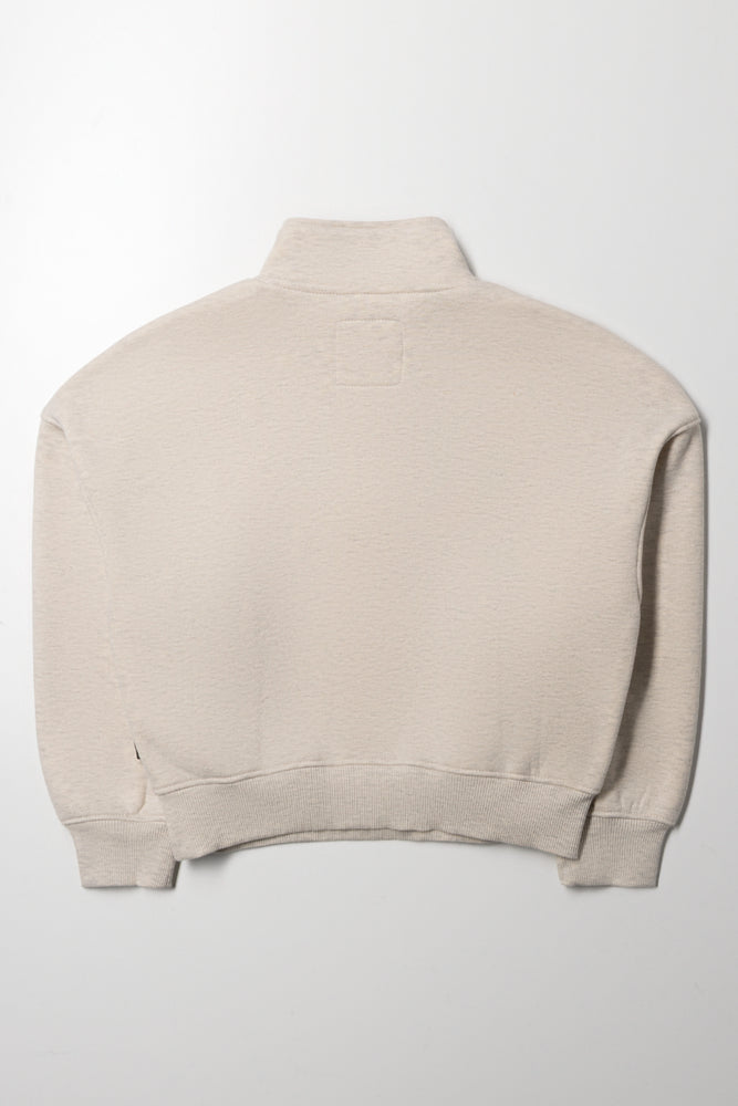 Quarter Zip Tracktop Natural (2)