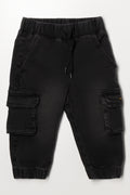 Cargo Denim Jeans Black