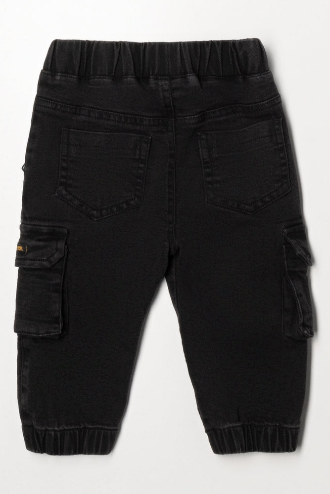 Cargo Denim Jeans Black (2)
