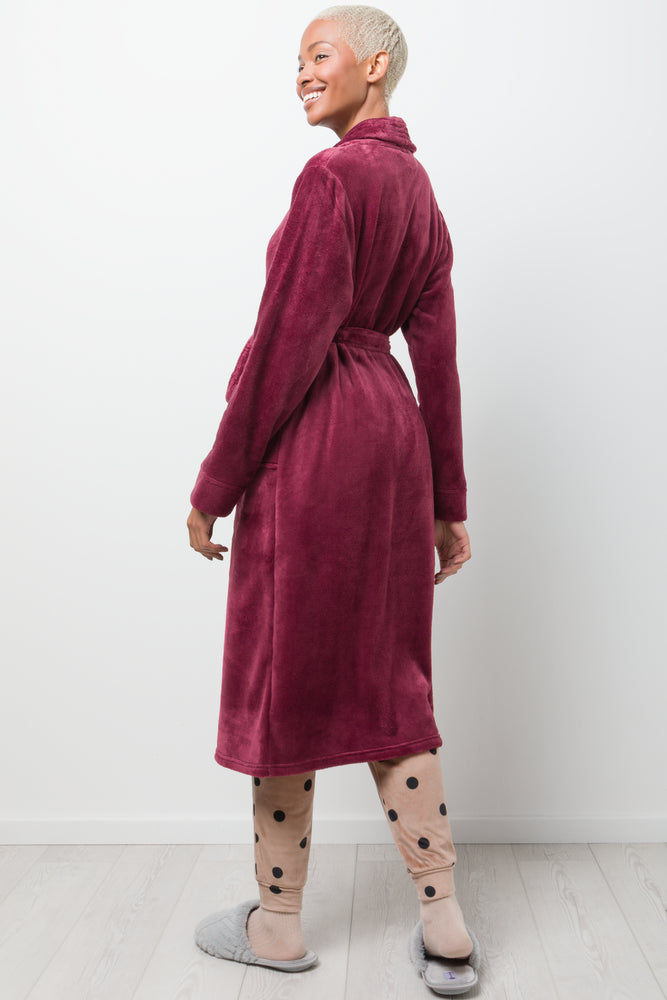 Shawl Collar Gown Purple (2)