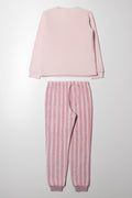 Fleece Popcorn Pyjamas Pink (3)