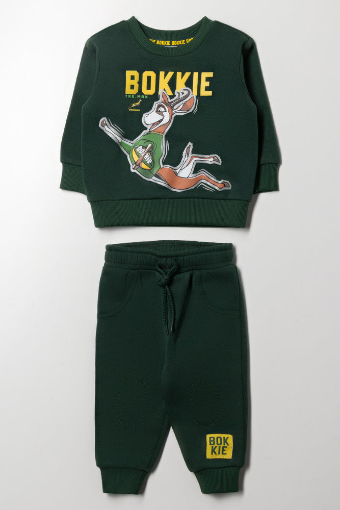 Bokkie Tracktop And Leggings Set Green