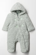Fur Babygrow With Toggles Green