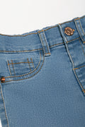 Lined Cuff Denim Jean Light Blue (2)