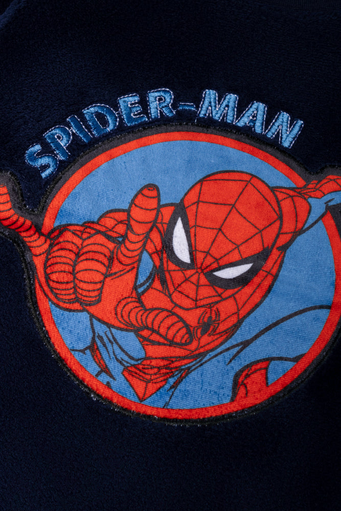 Spider-Man Long Sleeve Fleece Pyjama Set Navy