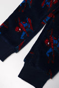 Spider-Man Long Sleeve Fleece Pyjama Set Navy (2)