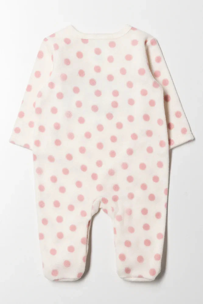 Hedgehog Babygrow Pink (2)