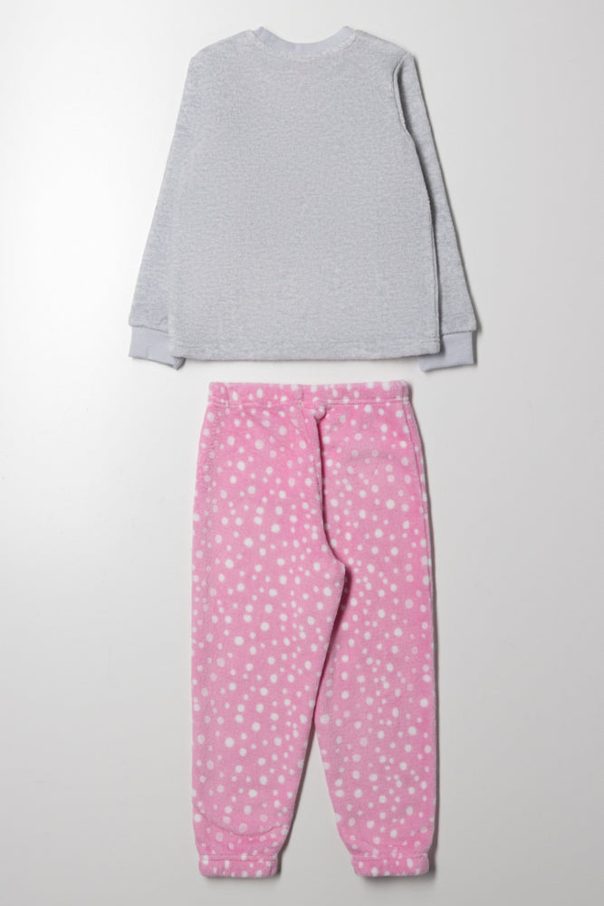 Paw Patrol Fleece Pyjamas Pink And Grey (3)
