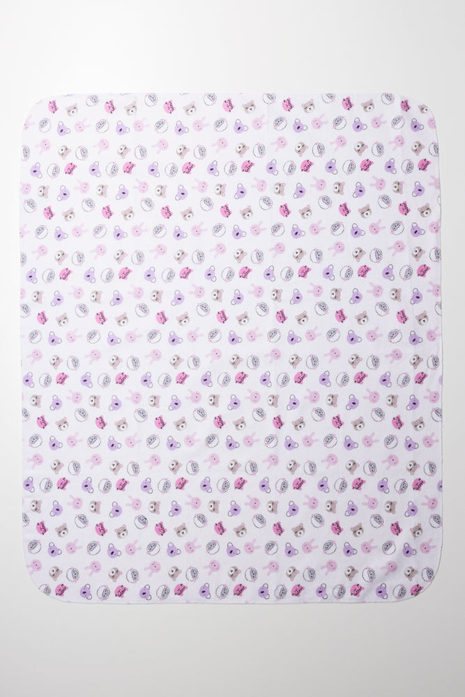 3 Pack Receiver Blankets Pink (2)