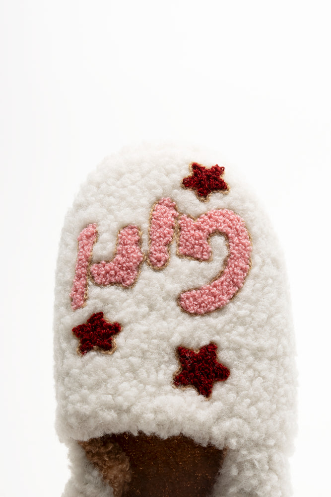 Girl Power Slippers Cream (4)