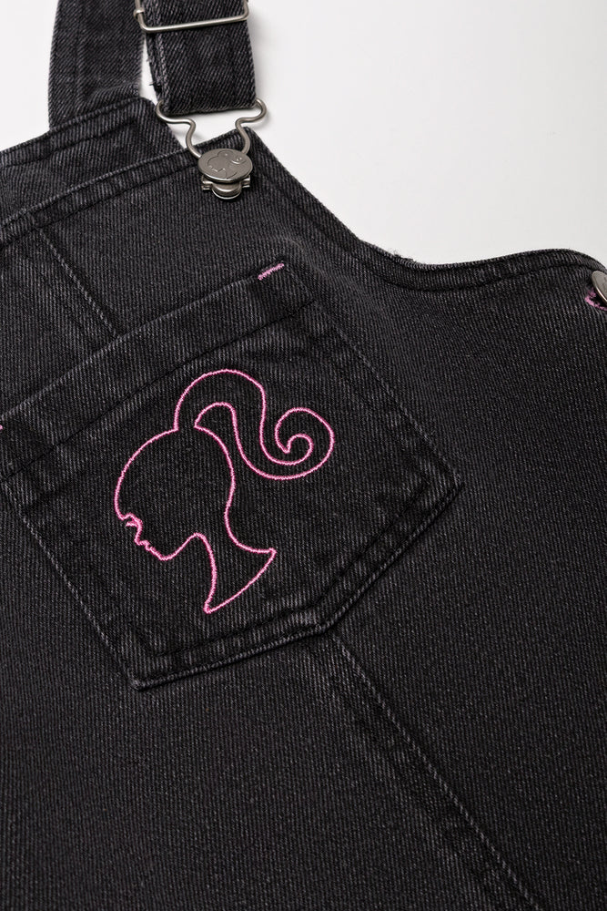 Barbie Denim Pinafore Black